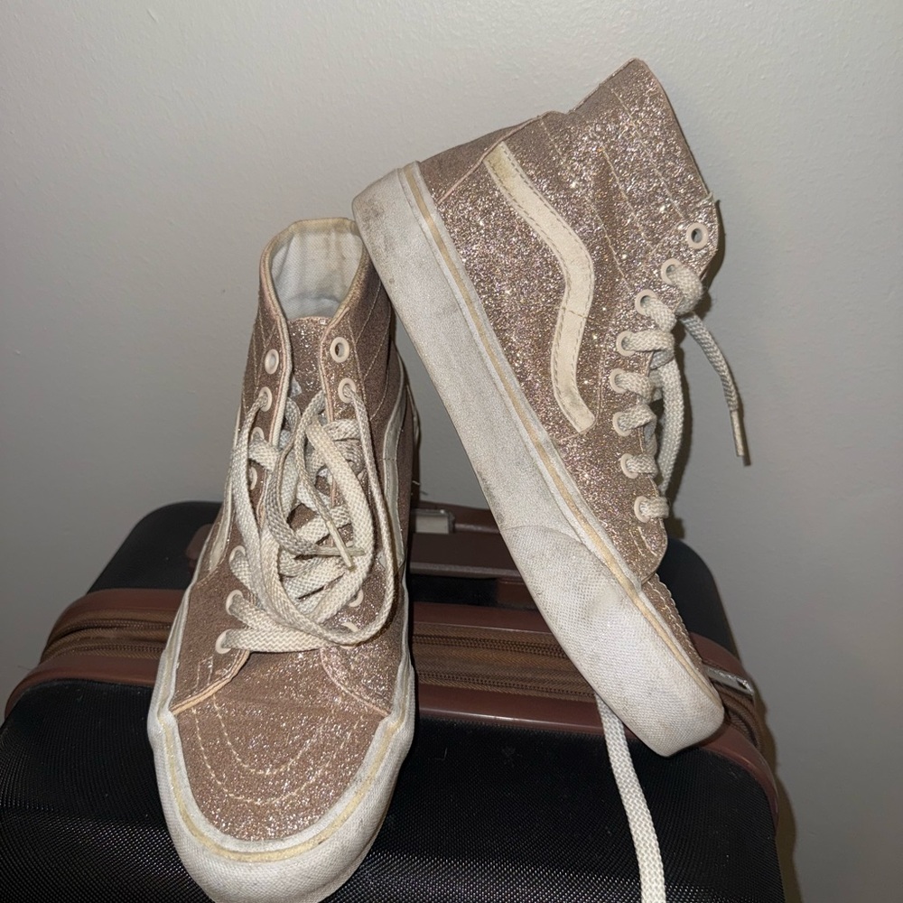 Vans Women's Sparkling High-Top Sneakers - Tan